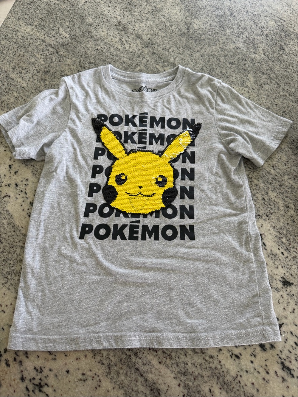 Pokémon Pikachu Sequin Tee Size S (6/7)